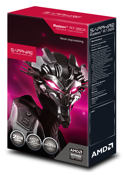 Sapphire R7 260X 2GB OC GDDR5, Lite retail