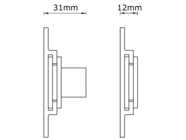 Multibrackets Wallmount Silver Super Slim Large Universal