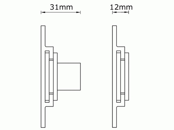 Multibrackets Wallmount Silver Super Slim Large Universal