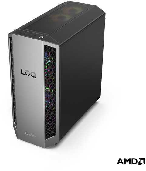 Lenovo LOQ Tower 26ADR10 Ryzen 7 8745HX, 16GB, 512GB, RTX 5050, Win 11 Home Gaming PC, Tower, Luna Grey / Eclipse Black
