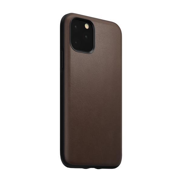 Nomad Rugged Leather Case, iPhone 11 Pro -suojakuori, Ruskea