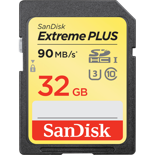 SanDisk Extreme Plus 32GB SDHC - memory card