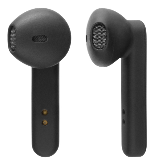 STREETZ True Wireless Stereo earbuds with charging case, semi-in-ear, BT 5, matte black