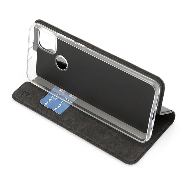 (Bargains) Wave Book Case, Motorola Moto G9 Power - case, Black