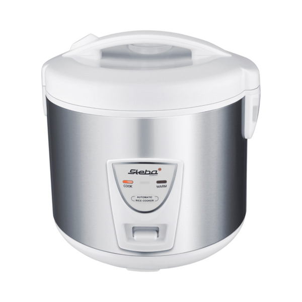 Steba RK 2 Rice Cooker, 700 Watt, 3.5 Litre, Stainless Steel/White