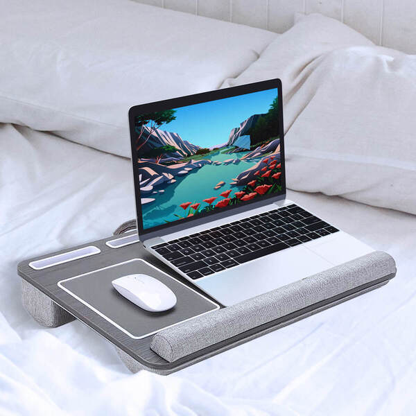 Desire2 - laptopställ för knät, vänsterhänt, grå