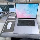 Desire2 - laptopställ för knät, vänsterhänt, grå