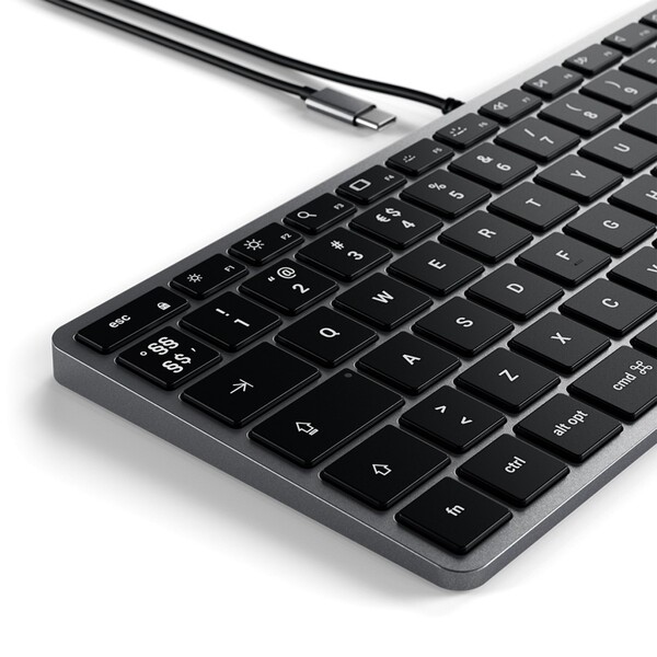 Satechi Slim W1 Keyboard, Black/Grey
