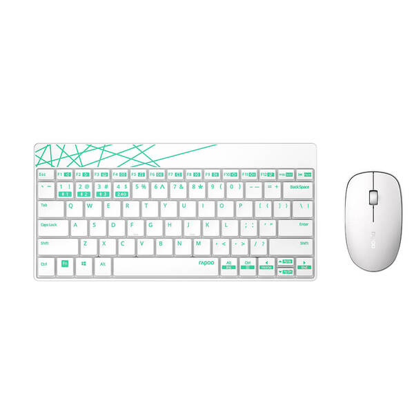 RAPOO Keyboard/Mice Set 8000M Multi-Mode Wireless Green