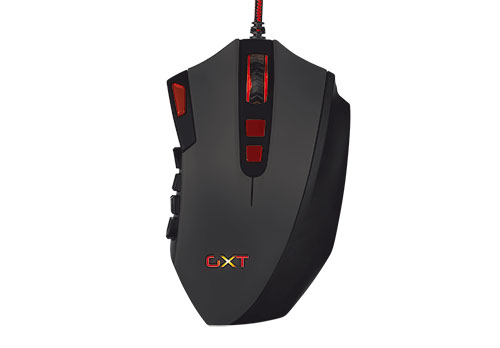 Trust GXT 166 MMO tr&aring;dbunden gamingmus, svart