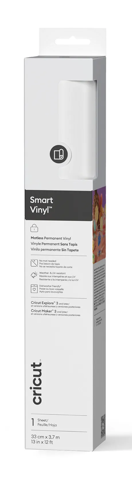 Cricut Smart Vinyl Permanent 33x366cm 1 sheet (vit) Cricut Smart Vinyl Permanent 33x366cm 1 sheet (vit)