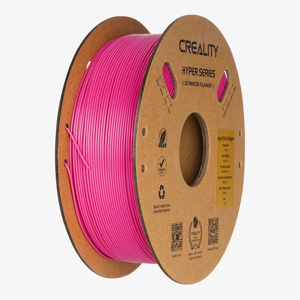 Creality Hyper PLA 1.75 mm, 1 kg 3D-skrivarfilament, Viva Magenta