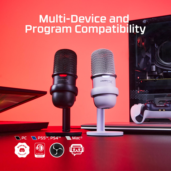 hyperX SoloCast -mikrofoni, musta