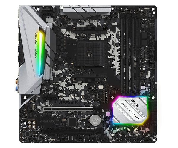 ASRock B450M Steel Legend mATX - moderkort