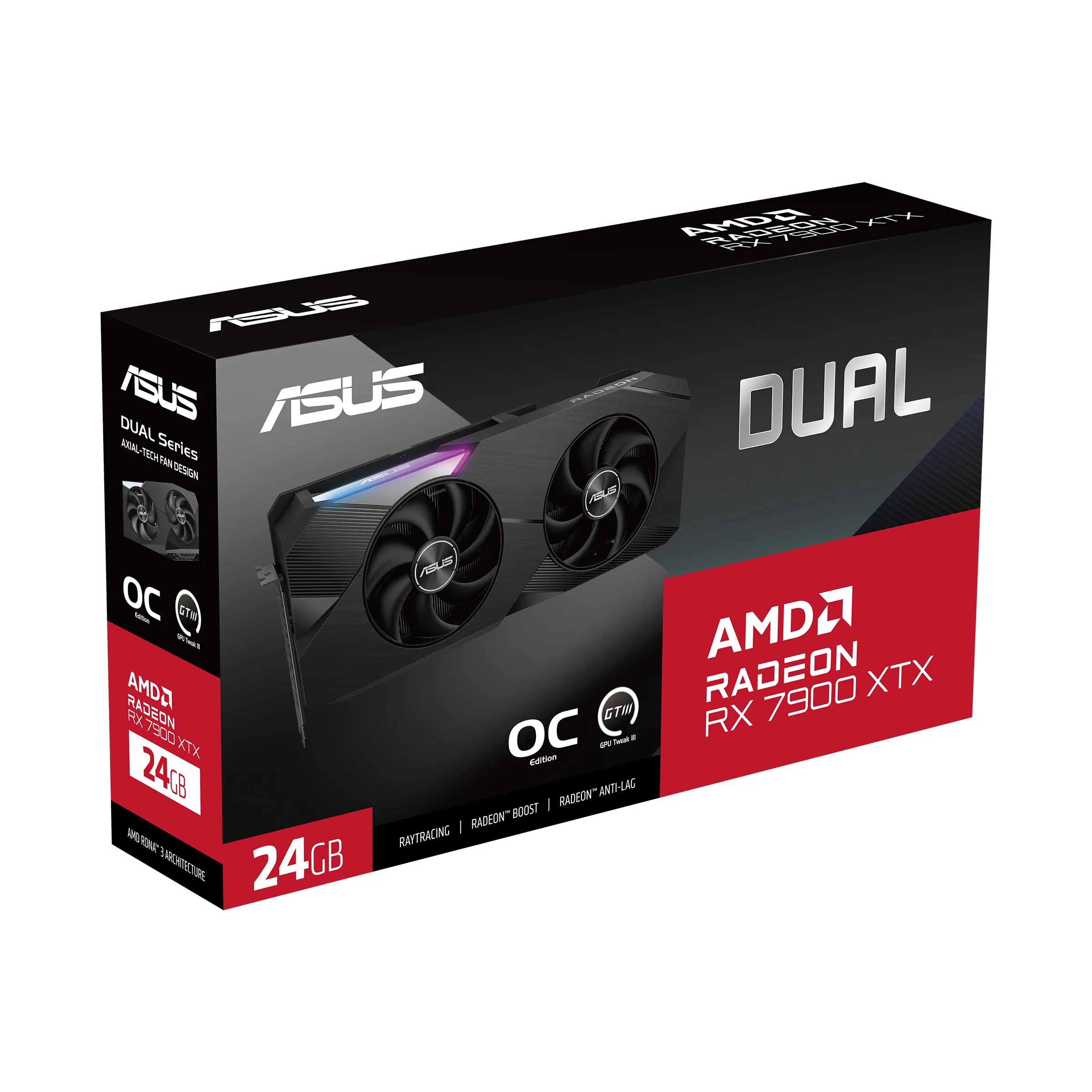 Asus Radeon RX 7900 XTX Dual OC 24 Gt -n&auml;yt&ouml;nohjain