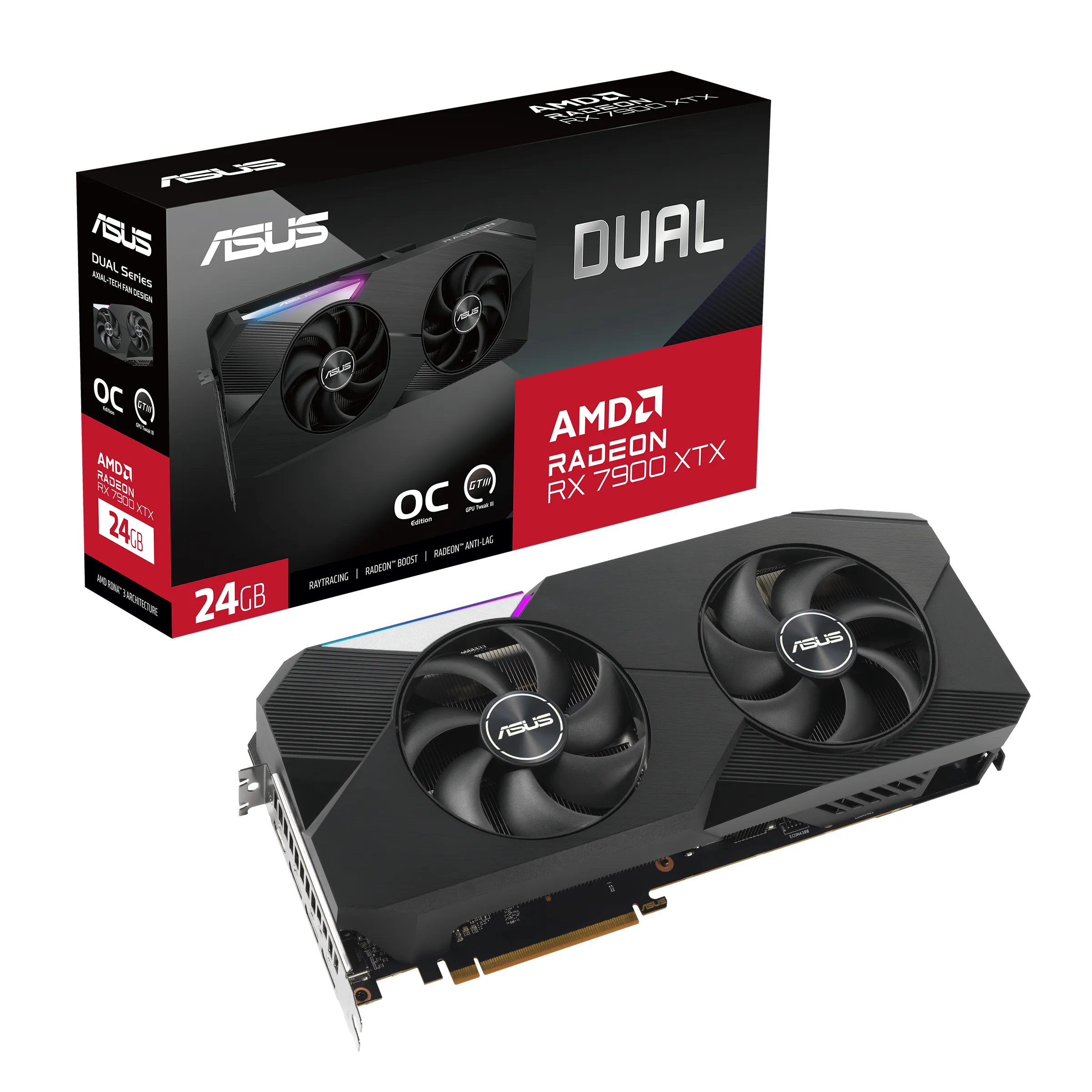 Asus Radeon RX 7900 XTX Dual OC 24 Gt -n&auml;yt&ouml;nohjain