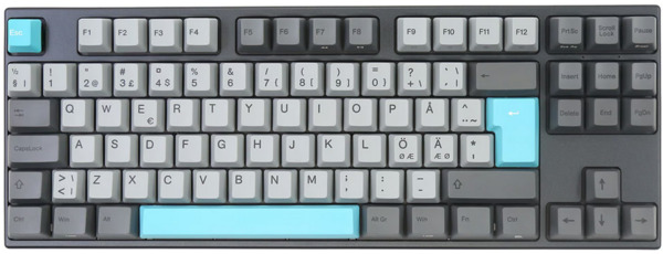 (Fyndh&ouml;rnan) Varmilo VEM88 Moonlight V2 TKL, EC Rose - speltangentbord, flerf&auml;rgad