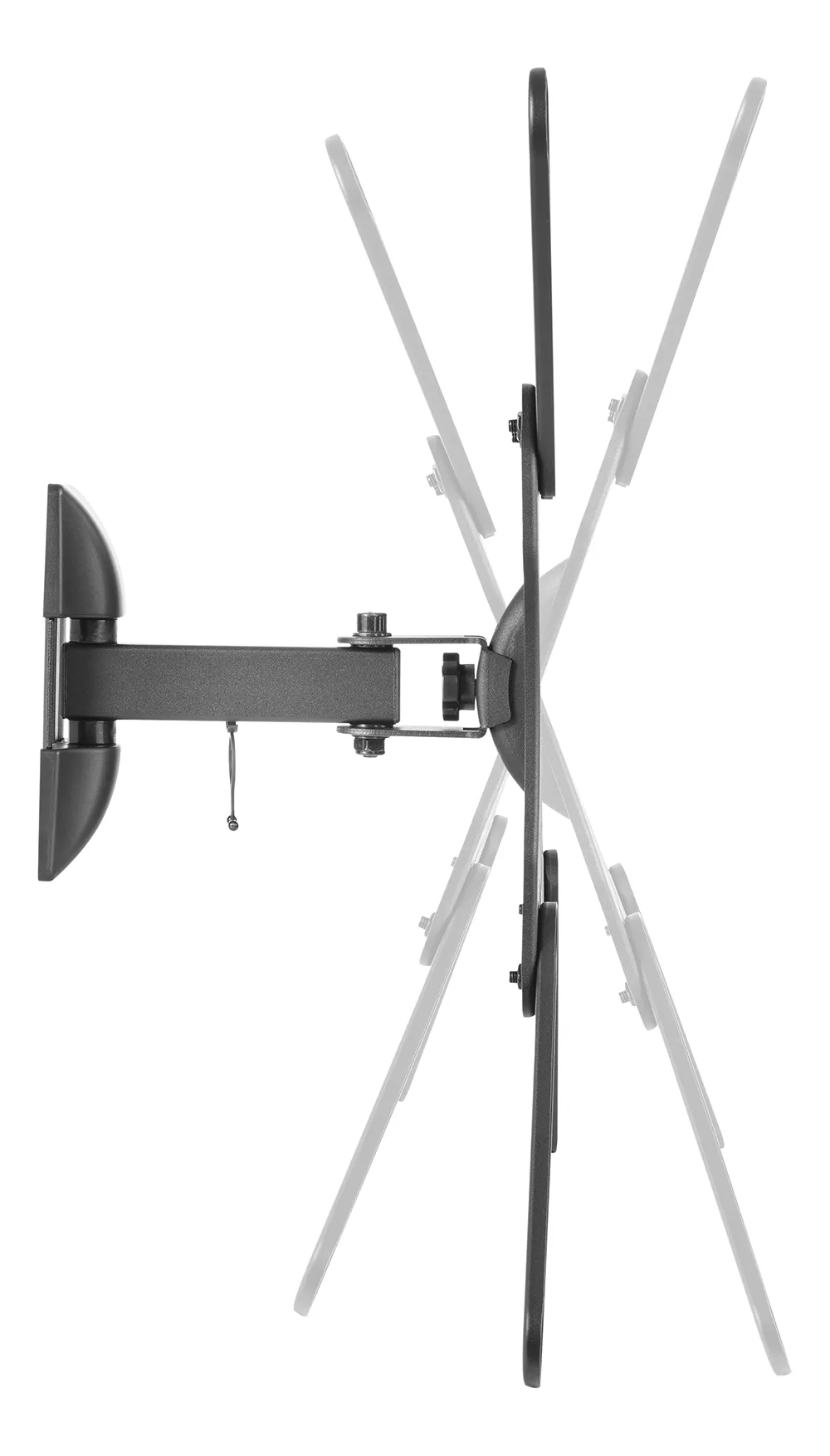 DELTACO Office, full-motion 2-way wall, 23"-55", 30kg, 75x75-400-400