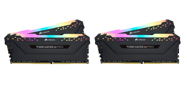 Corsair 64 GB (4 x 16 GB) Vengeance RGB PRO, DDR4 2666 MHz - minne, svart