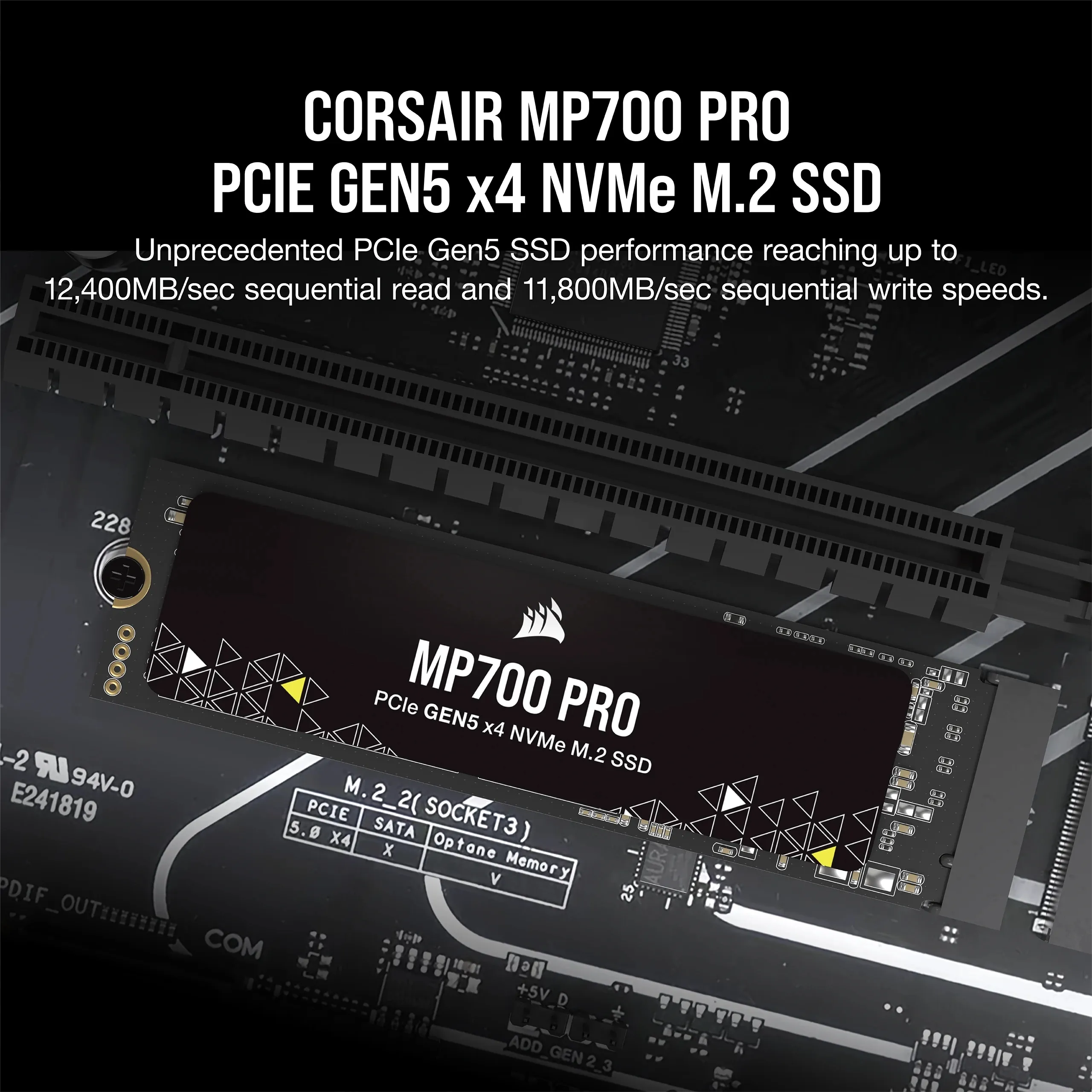 Corsair MP700 PRO 1TB M.2 PCIe 5.0 NVMe SSD