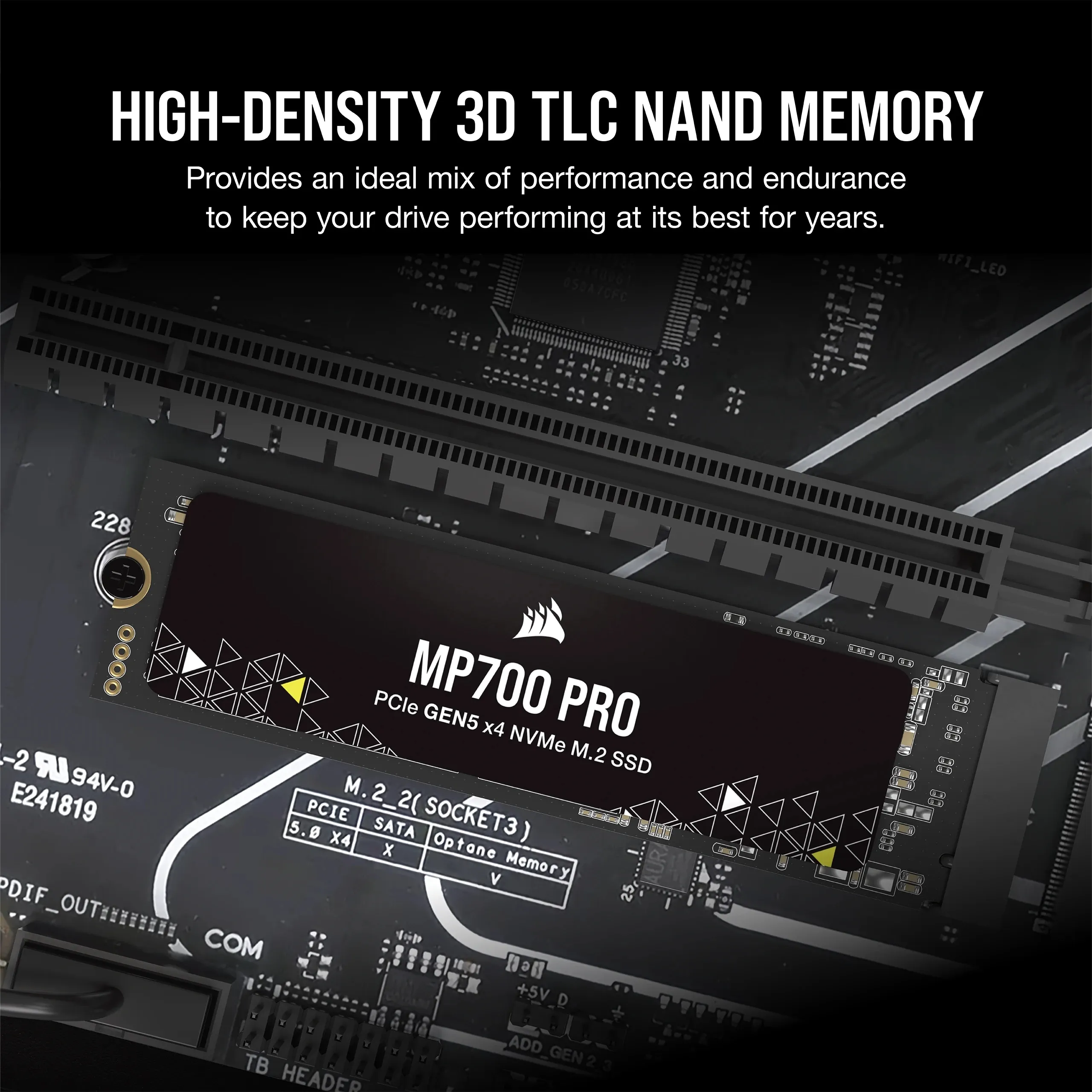 Corsair MP700 PRO 1TB M.2 PCIe 5.0 NVMe SSD