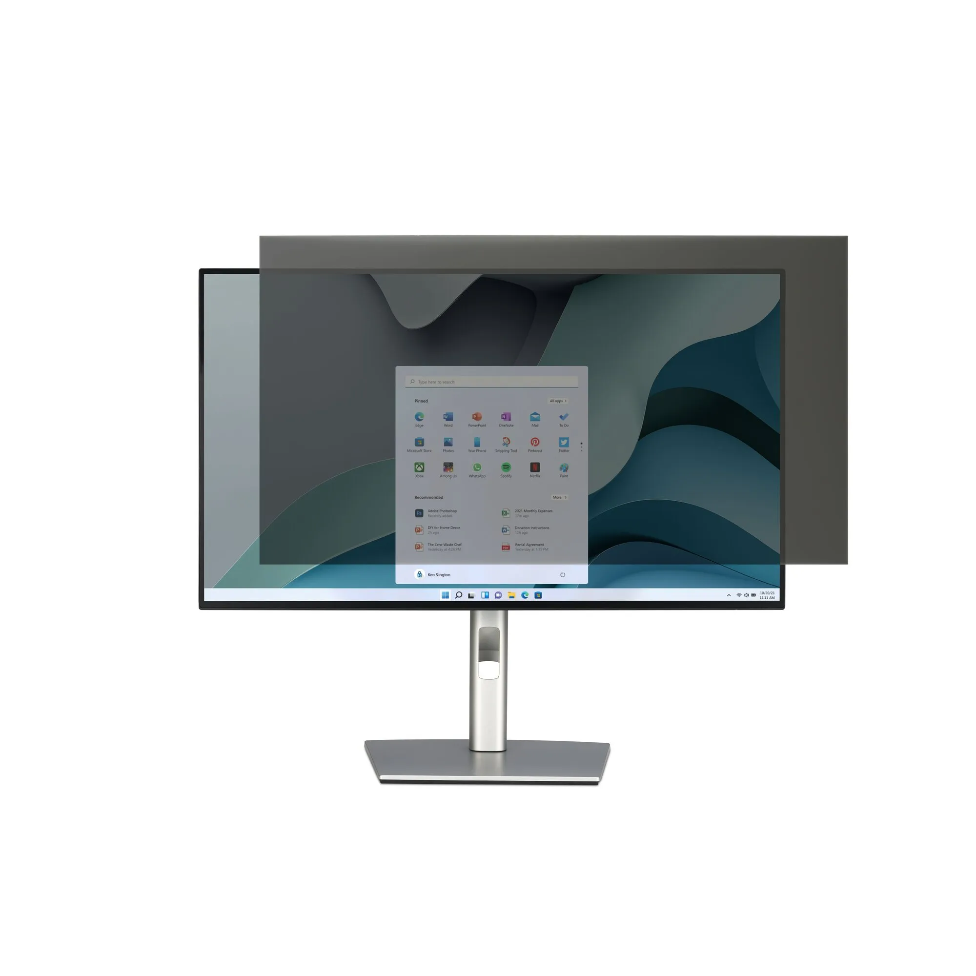 Kensington EQ 2-way 23.8" Touchscreen universellt sekretessfilter, 16:9