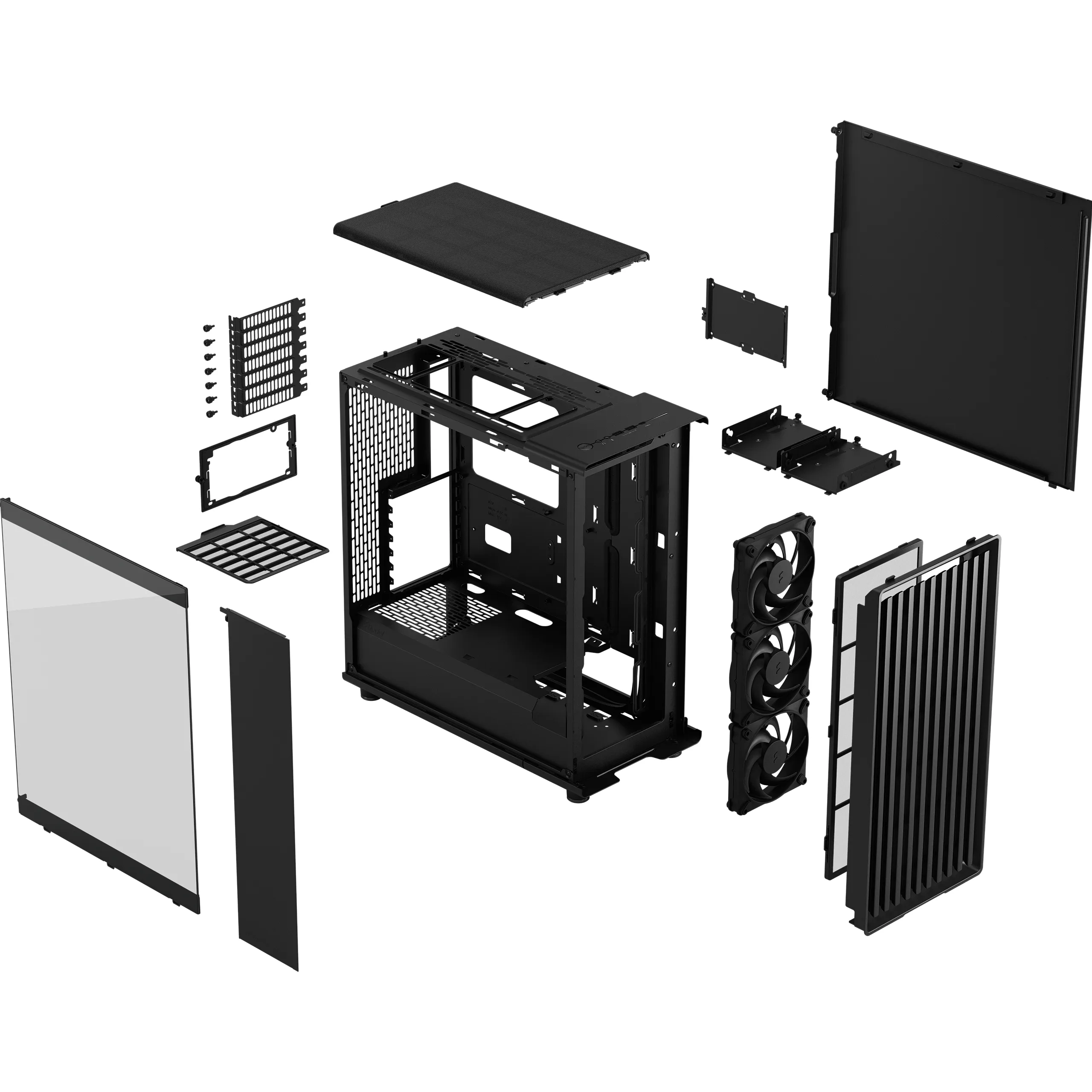 Fractal Design North Momentum Edition -miditornikotelo ikkunalla, musta