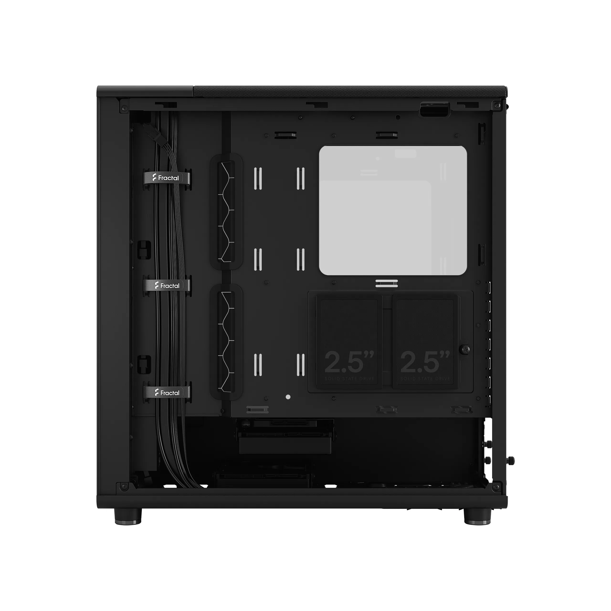 Fractal Design North Momentum Edition -miditornikotelo ikkunalla, musta