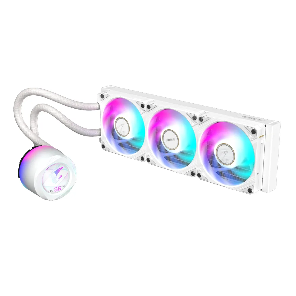 Gigabyte Aorus Waterforce X II 360 ICE LCD+ARGB Magnetic Quick Connet Fans - v&auml;tskekylare