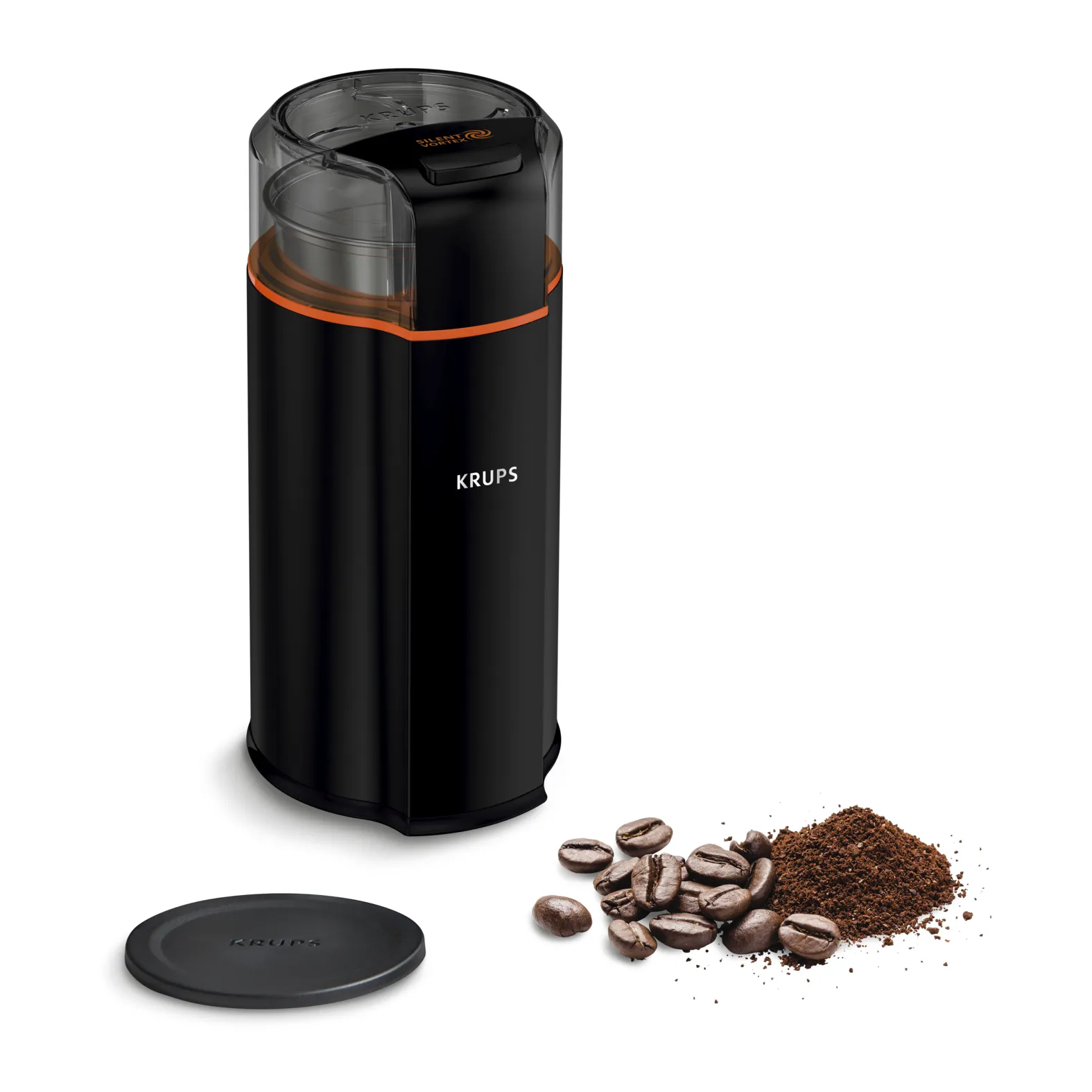 KRUPS Silent Vortex GX 3328 Coffee Grinder 90g, Black