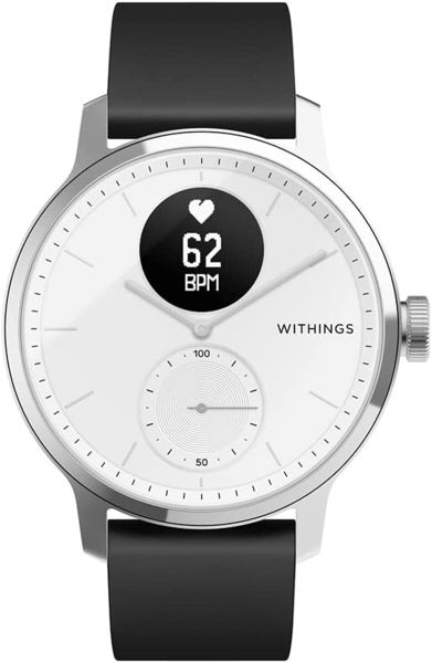 Withings ScanWatch 38mm -&auml;lykello, Valkoinen