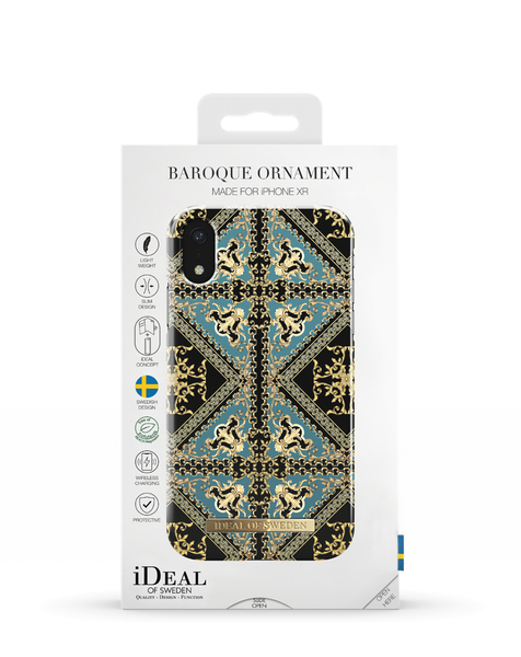 iDeal of Sweden Fashion Case, iPhone Xr -suojakuori, Baroque Ornament