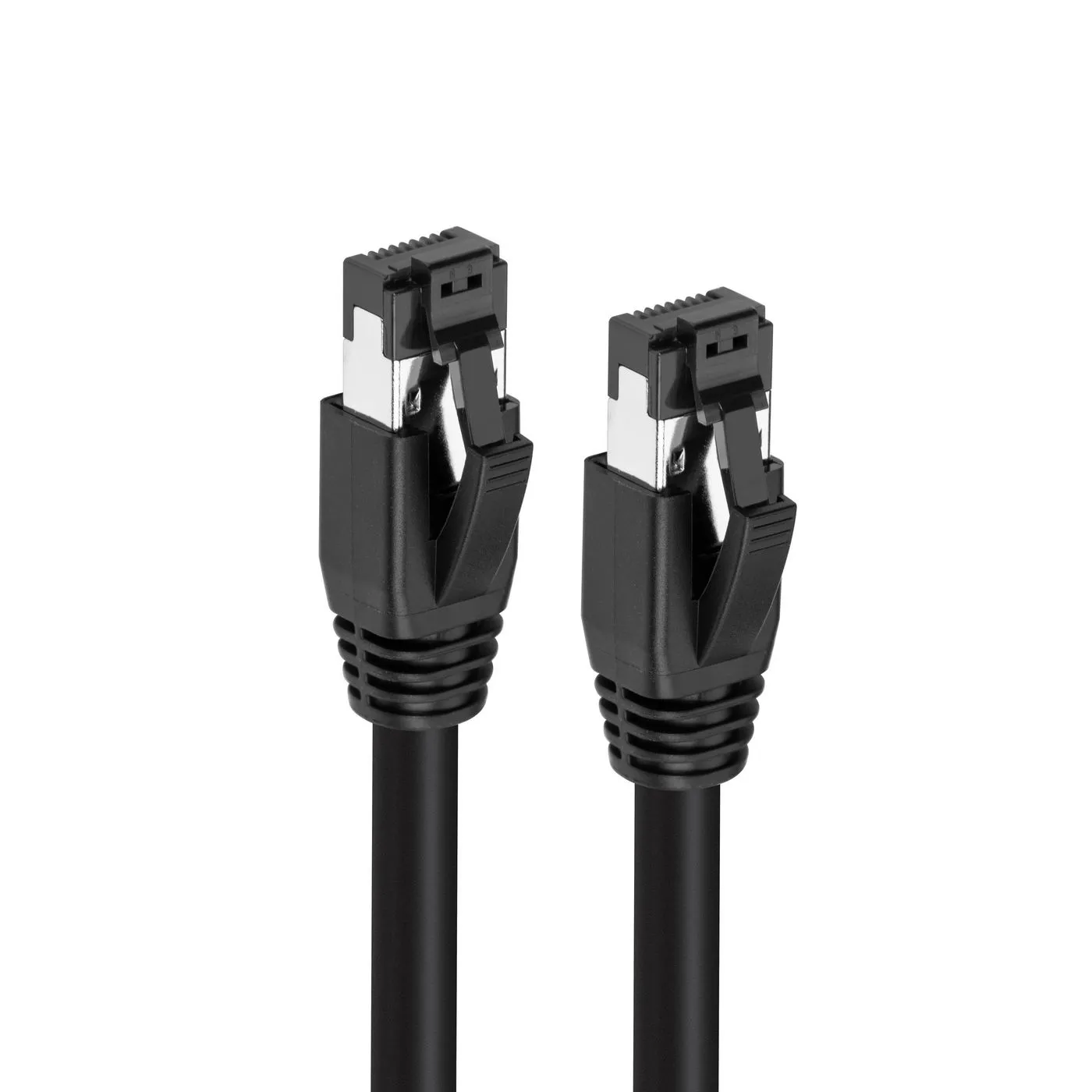 MicroConnect Cat8.1 S/FTP -verkkokaapeli, 0,25 m, Musta