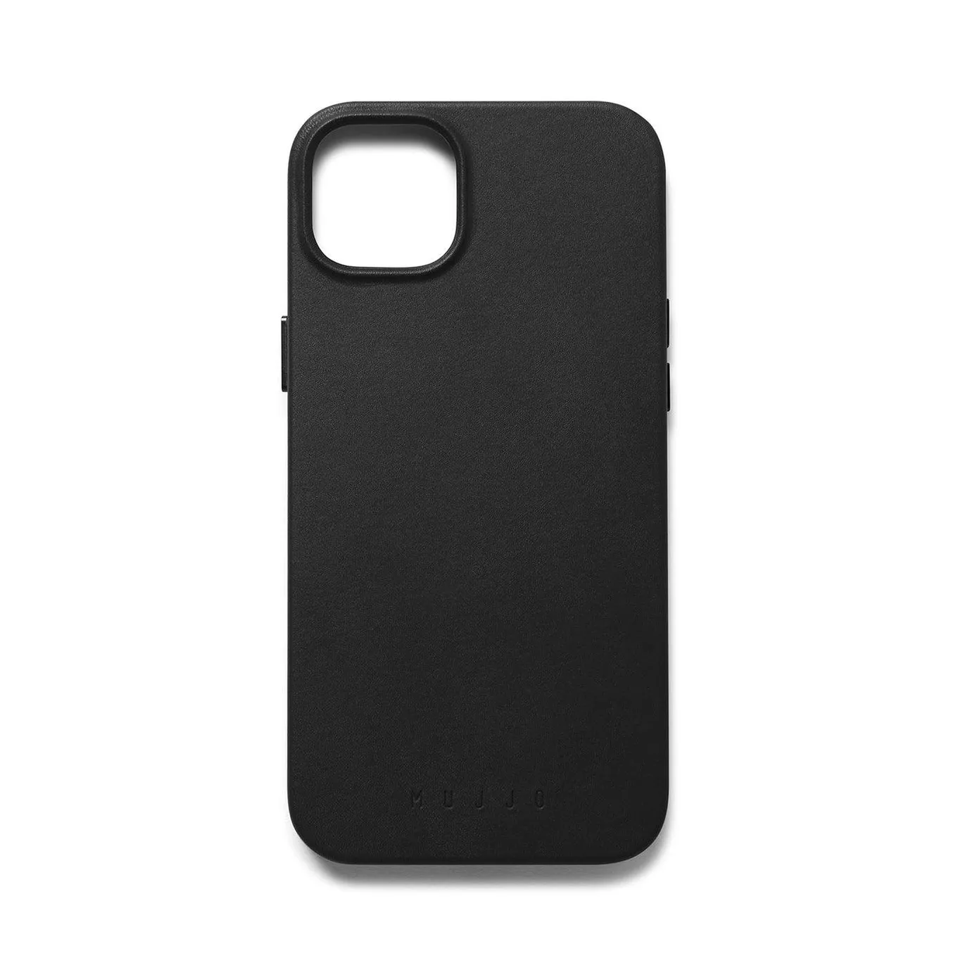 Mujjo Full Leather Case, iPhone 14 Plus, MagSafe -suojakuori, Musta