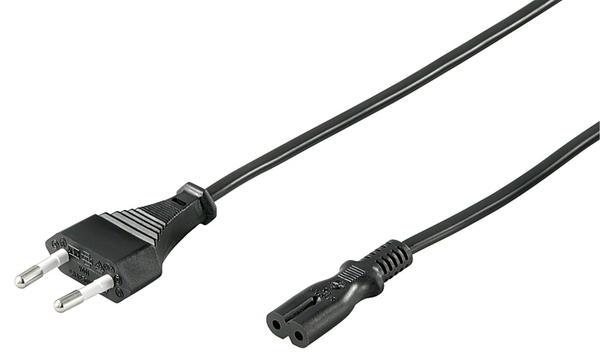 Power Cord Notebook 1.2m Black