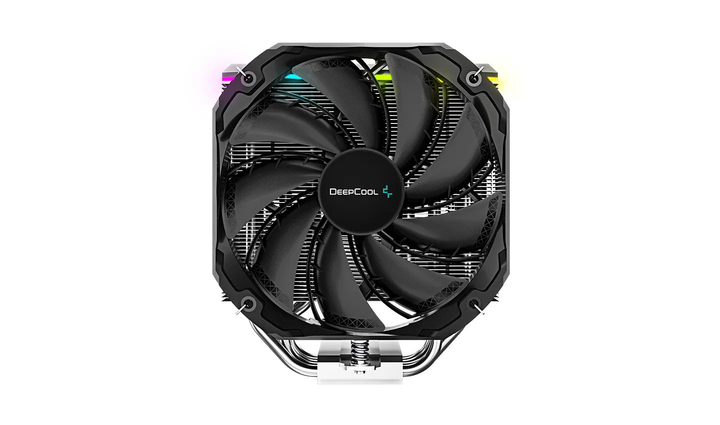 DeepCool R-AS500-BKNLMP-G, 2x140 mm ARGB CPU Cooler, Black