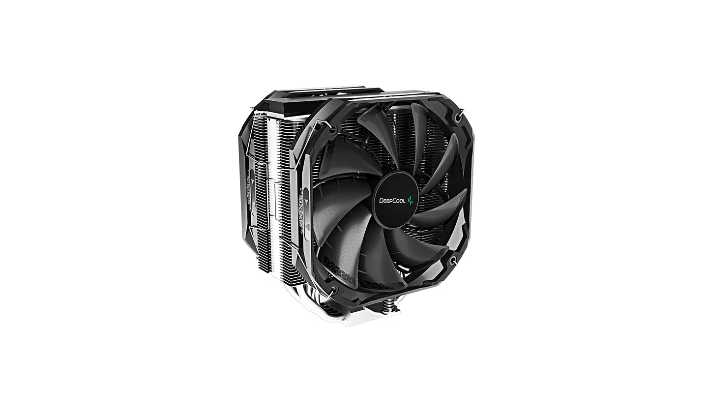 DeepCool R-AS500-BKNLMP-G, 2x140 mm ARGB CPU Cooler, Black
