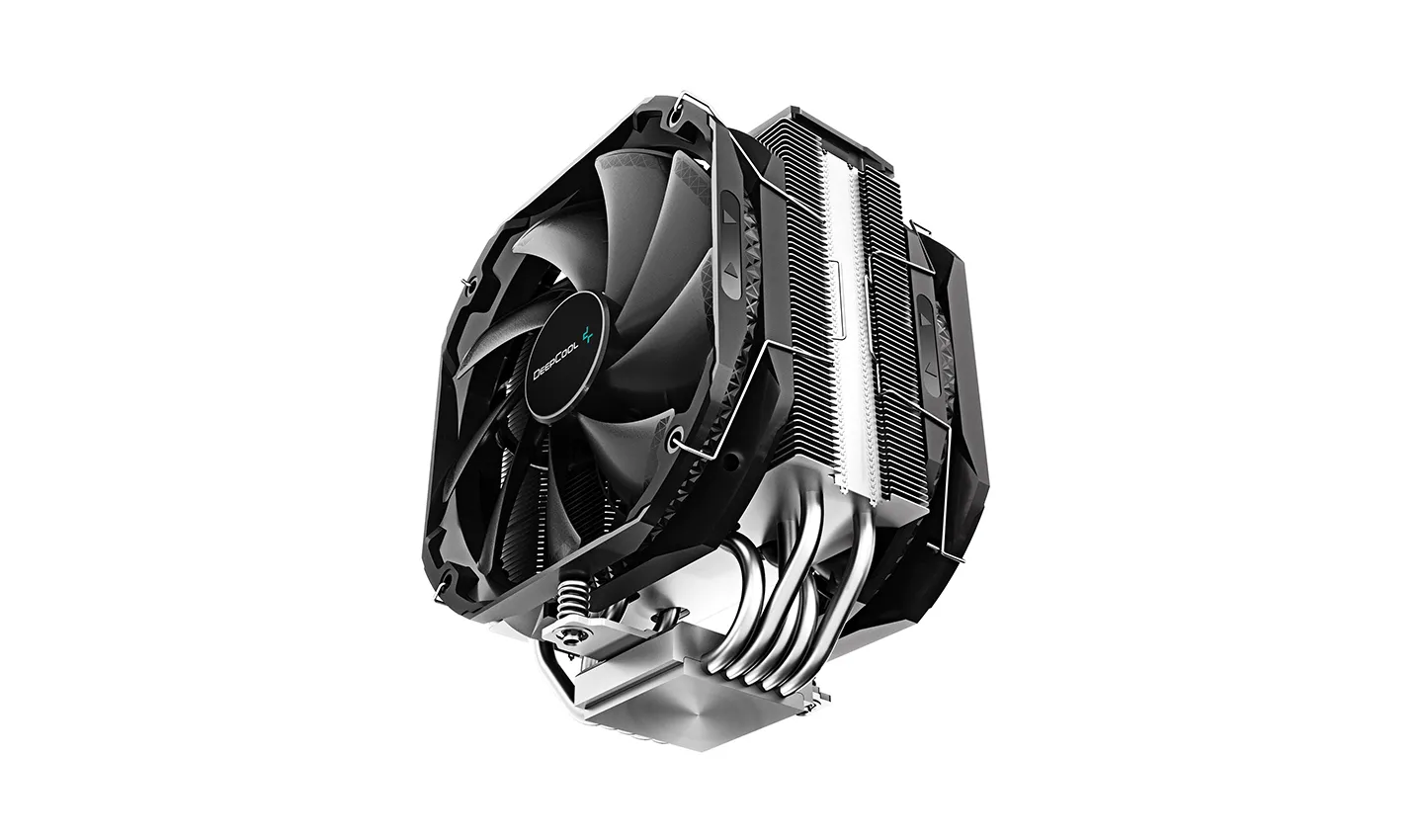 DeepCool R-AS500-BKNLMP-G, 2x140 mm ARGB CPU Cooler, Black
