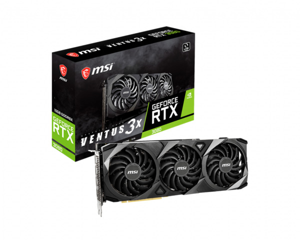 MSI GeForce RTX 3080 VENTUS 3X 10G -n&auml;yt&ouml;nohjain
