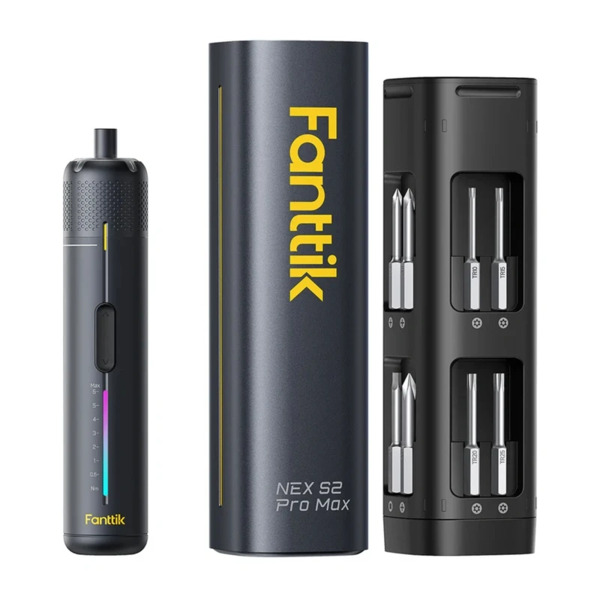FANTTIK S2 Pro Max Cordless Electric Screwdriver, Black