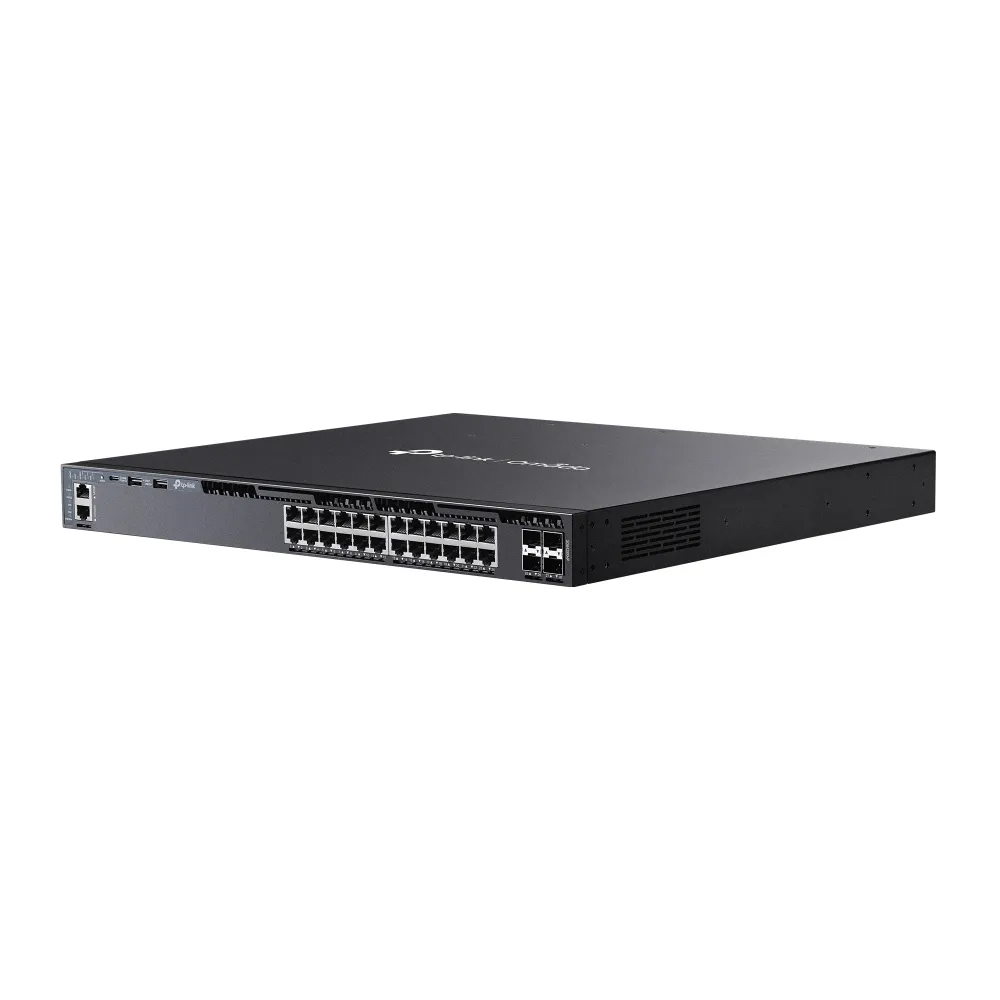 TP-Link Omada SG6428XHP - Managerad Layer 3 PoE+-switch, Svart