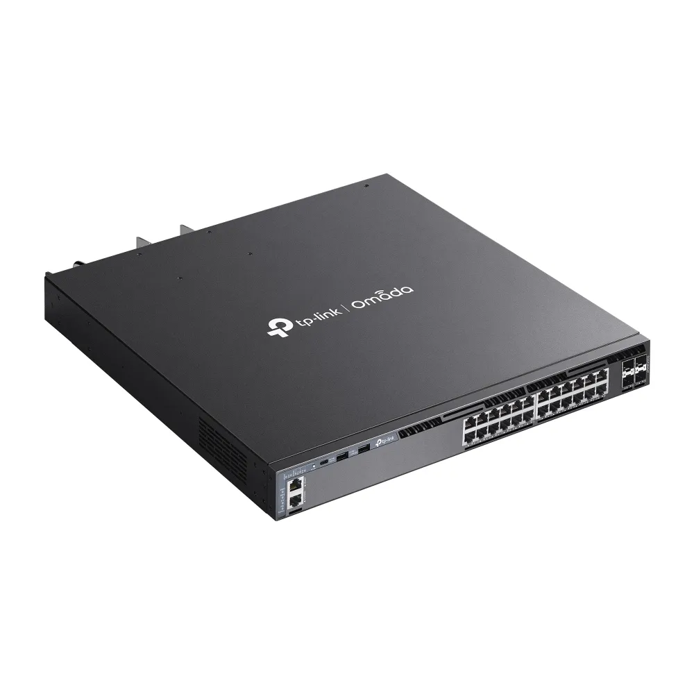 TP-Link Omada SG6428XHP - Managerad Layer 3 PoE+-switch, Svart