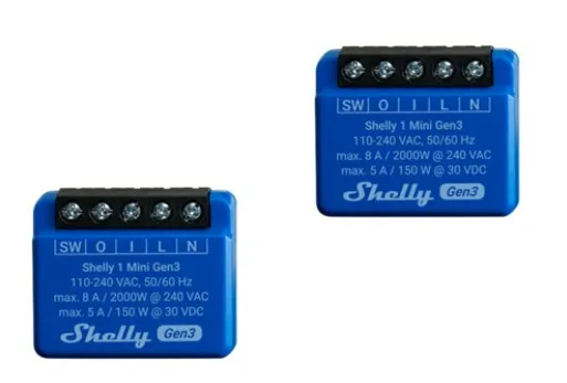 Shelly Plus 1 Mini Gen3 (Dual pack)