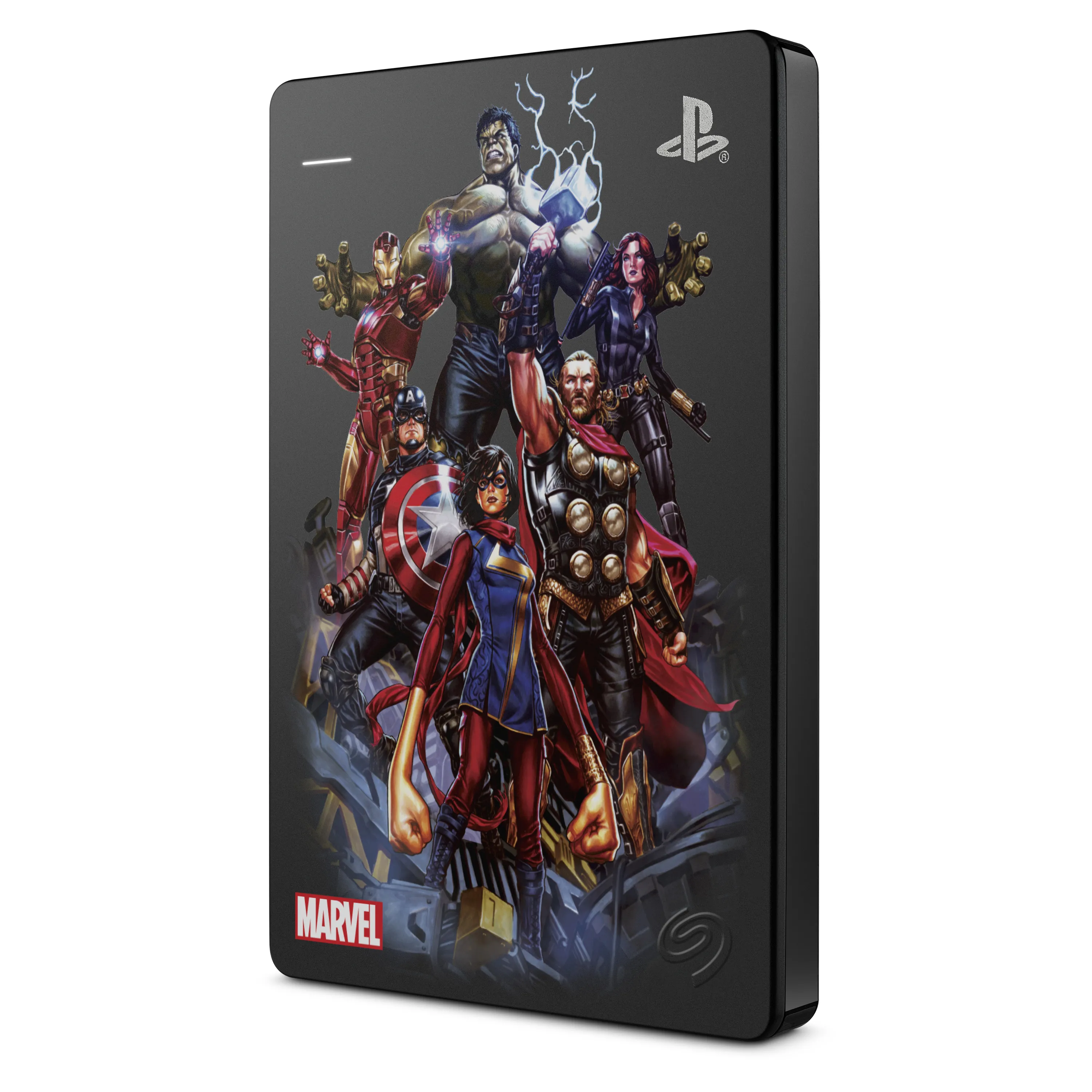 Seagate Game Drive PS4 2TB - External HDD, Black (Captain America)