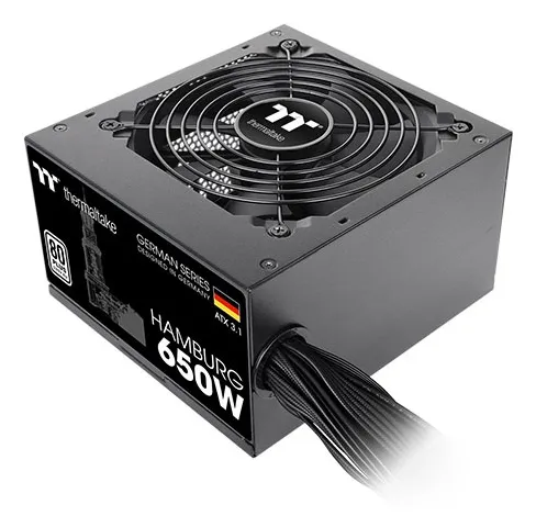 Thermaltake Hamburg ATX3.1 650W - PSU, 80 Plus White