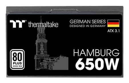 Thermaltake Hamburg ATX3.1 650W - PSU, 80 Plus White