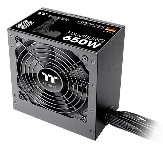 Thermaltake Hamburg ATX3.1 650W - PSU, 80 Plus White