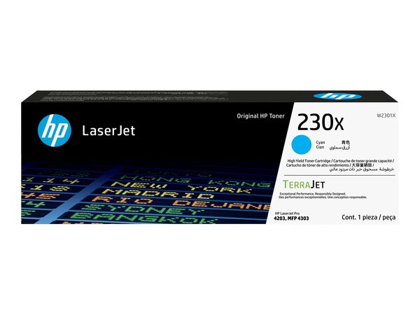 HP 230X toner cartridge, Cyan
