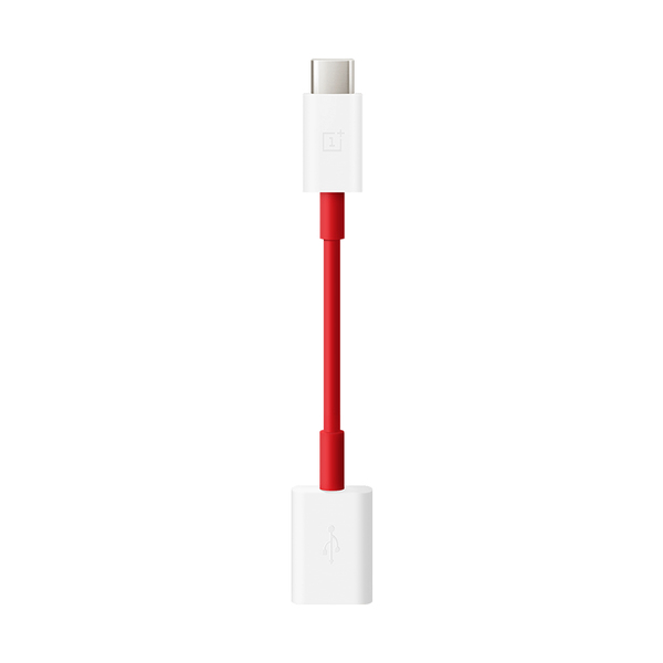 OnePlus USB-C &ndash; USB-B OTG - adapter, R&ouml;d/Vit