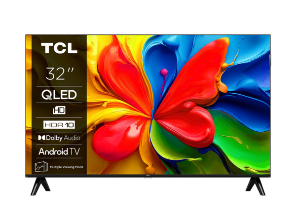 TCL 32S4K 32" HD QLED Android TV, 60 Hz, HDR10